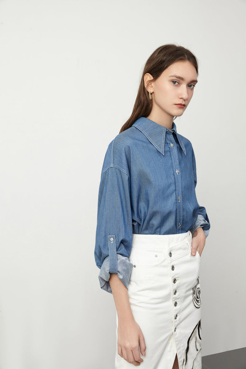 Lily - Chemise - Bleu Clair