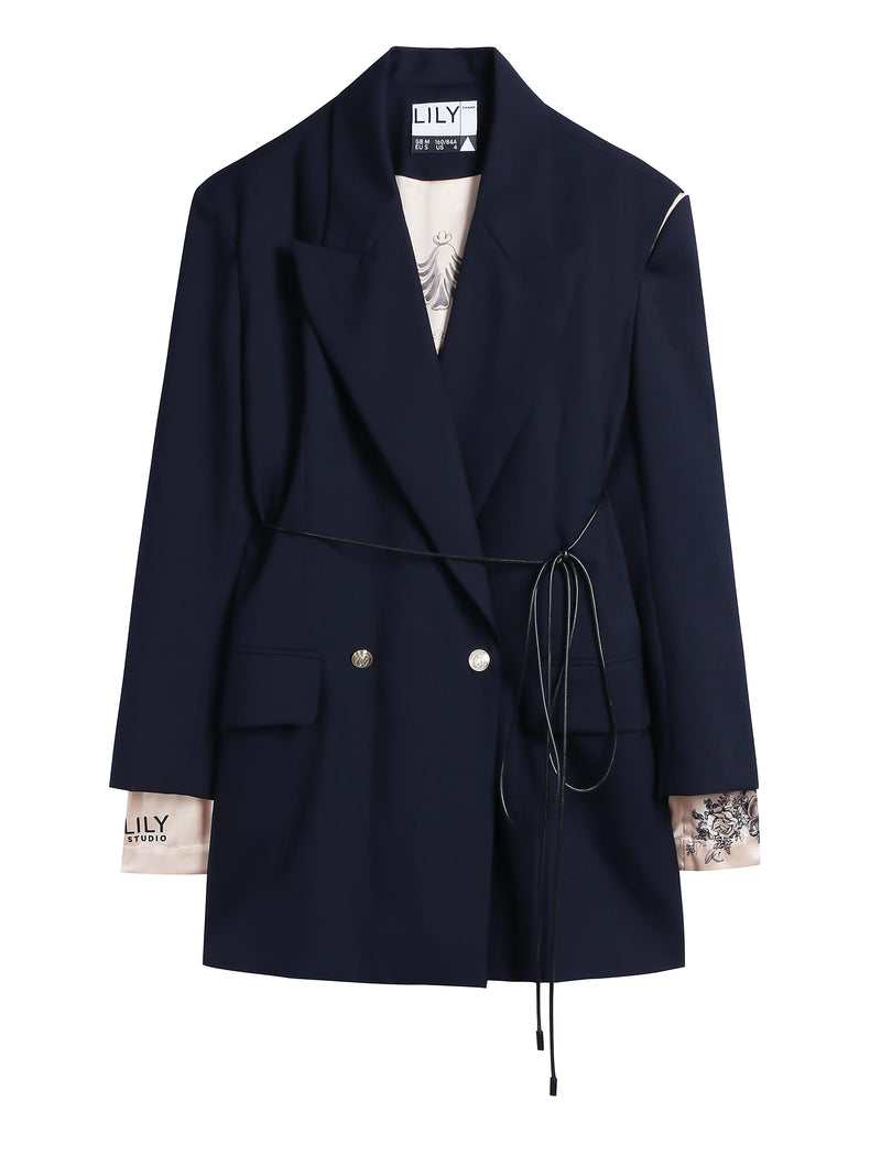Lily - Blazer - Bleu Marine
