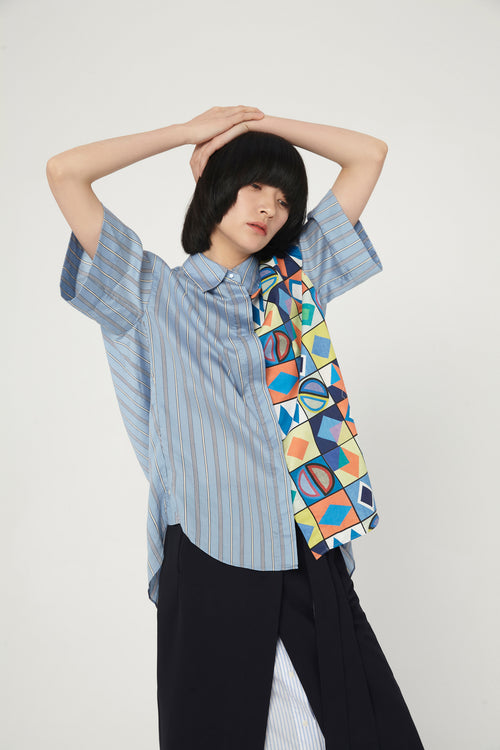 Lily - Chemise - Gris-Bleu Violacé