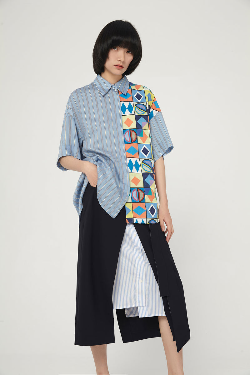 Lily - Chemise - Gris-Bleu Violacé