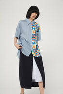 Lily - Chemise - Gris-Bleu Violacé