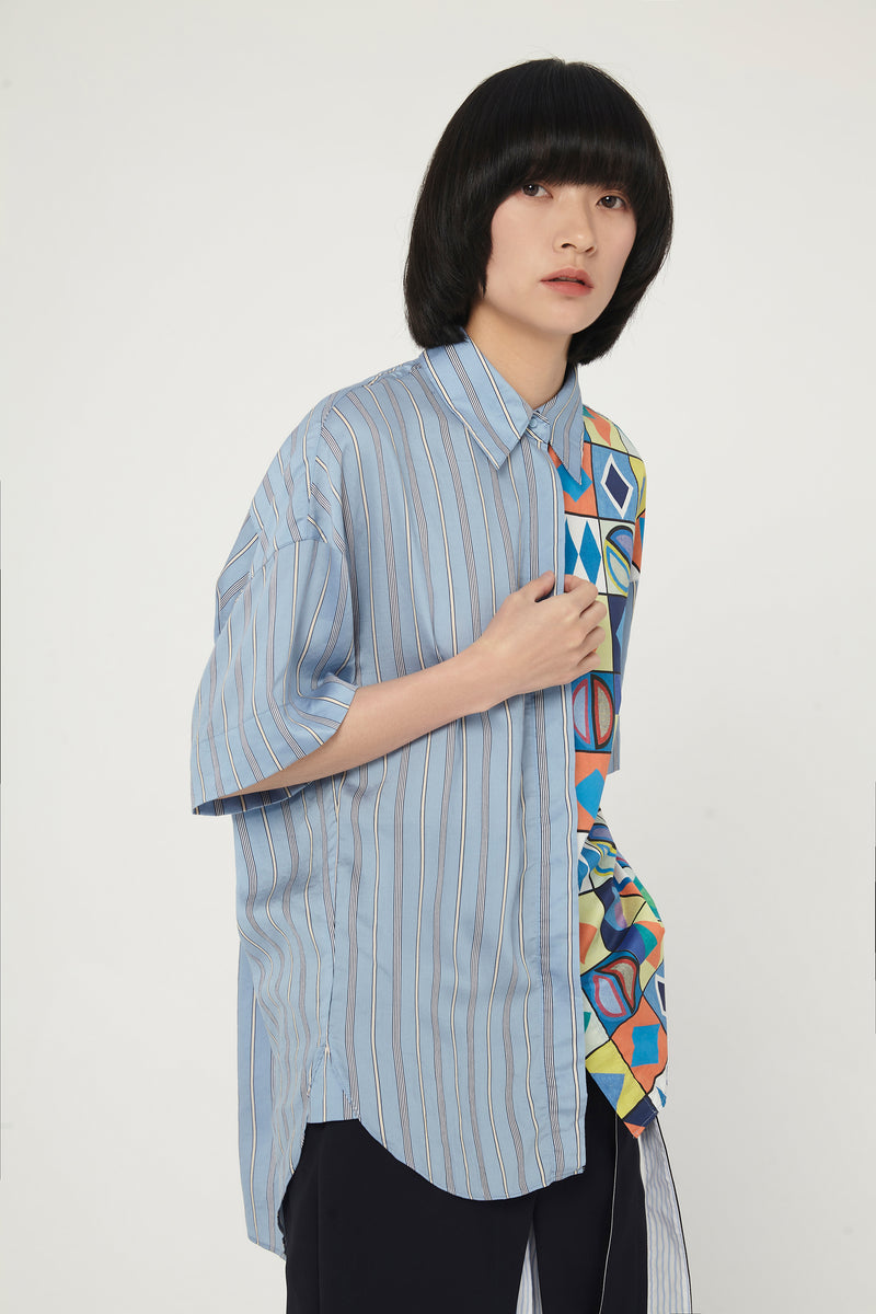 Lily - Chemise - Gris-Bleu Violacé