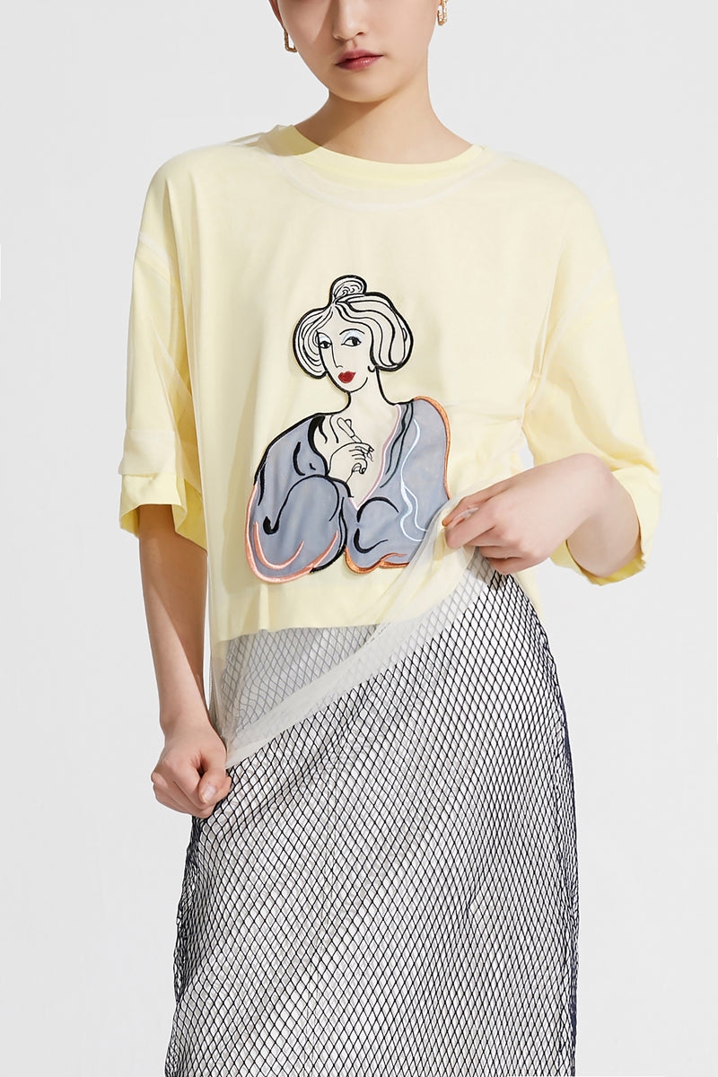 T-Shirt Lily - Or Clair