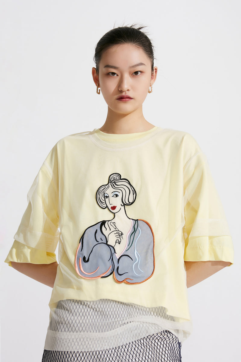 T-Shirt Lily - Or Clair