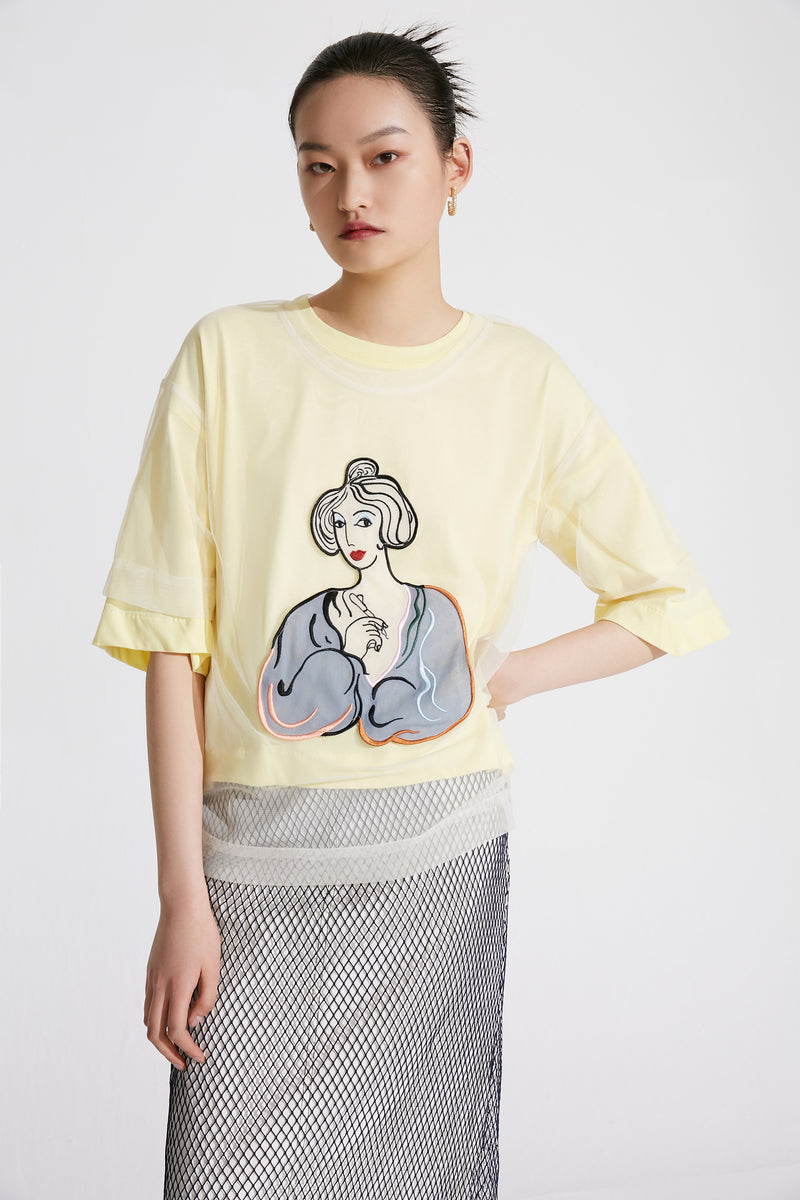 T-Shirt Lily - Or Clair