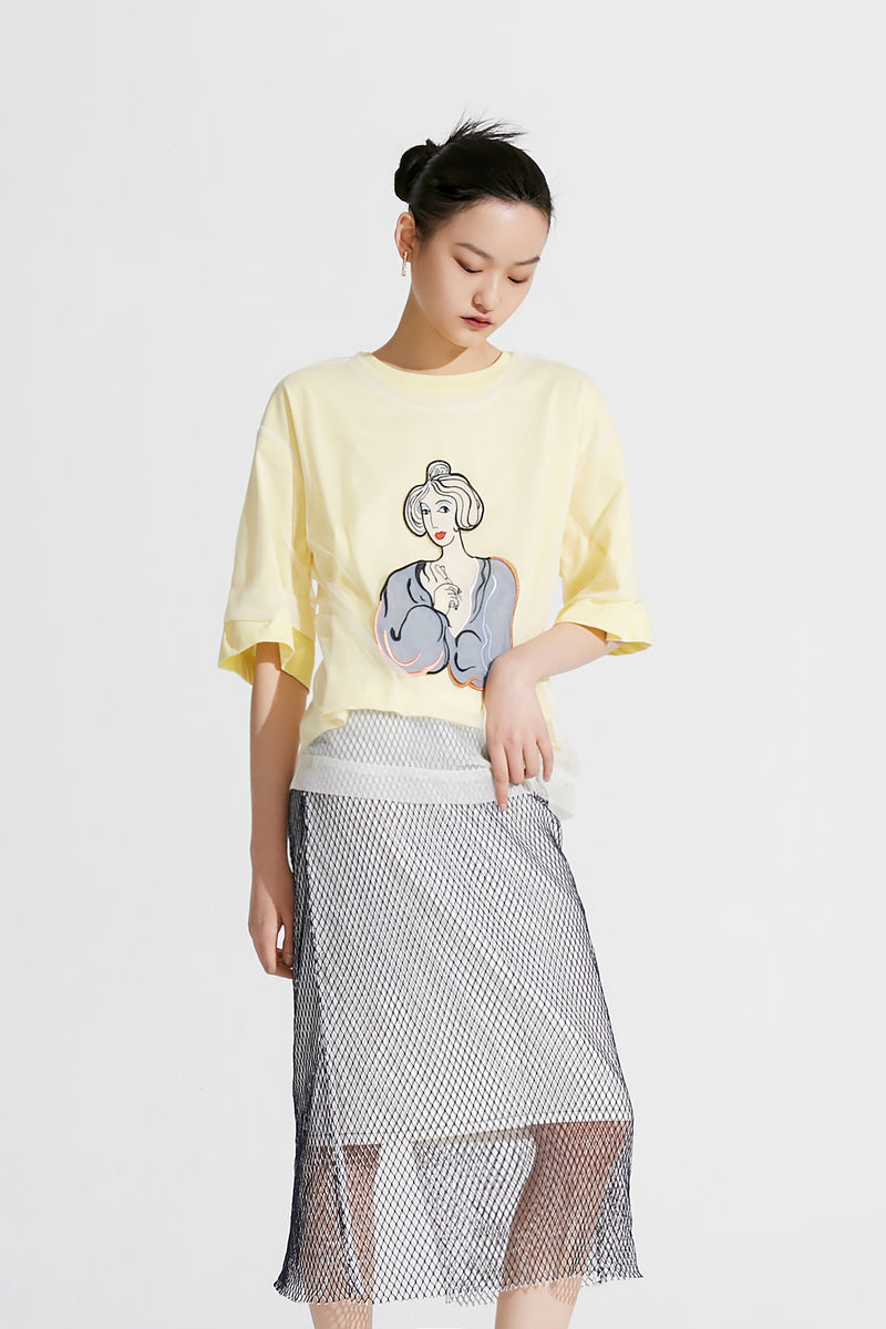 T-Shirt Lily - Or Clair