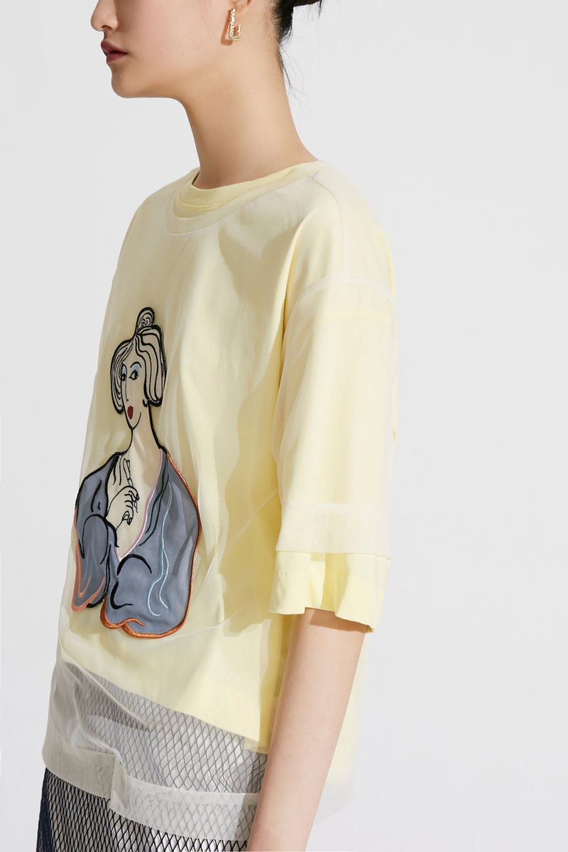 T-Shirt Lily - Or Clair