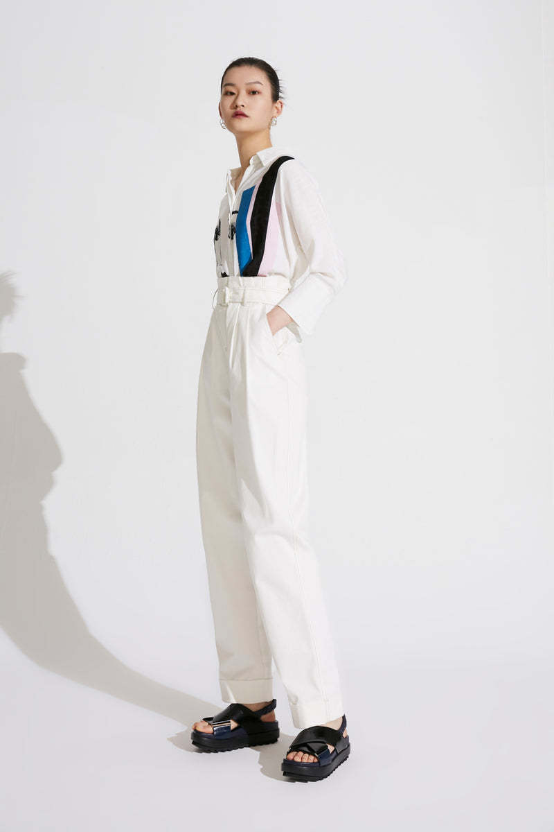 Lily - Pantalon - Blanc