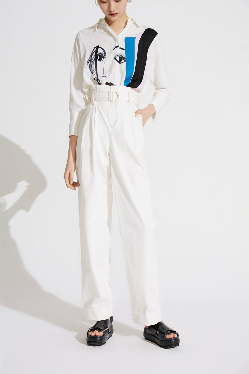 Lily - Pantalon - Blanc