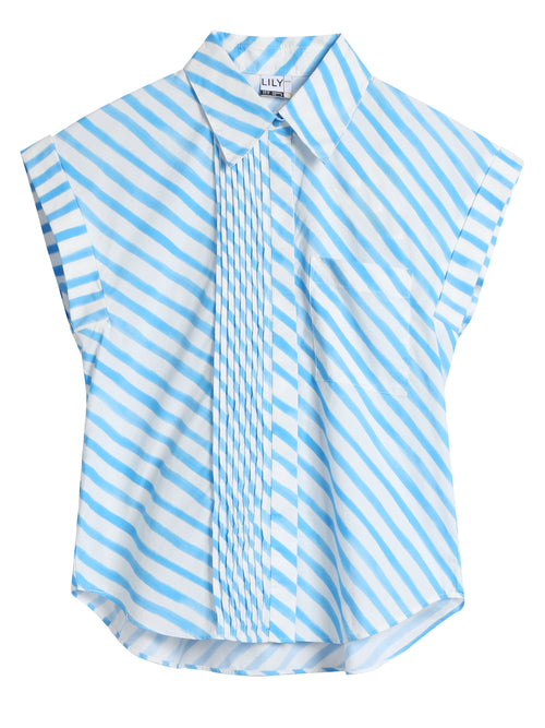 Lily - Chemise - Bleu Lac