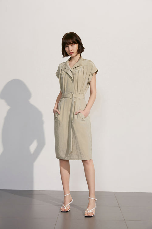 Lily - Robe - Vert Mousse