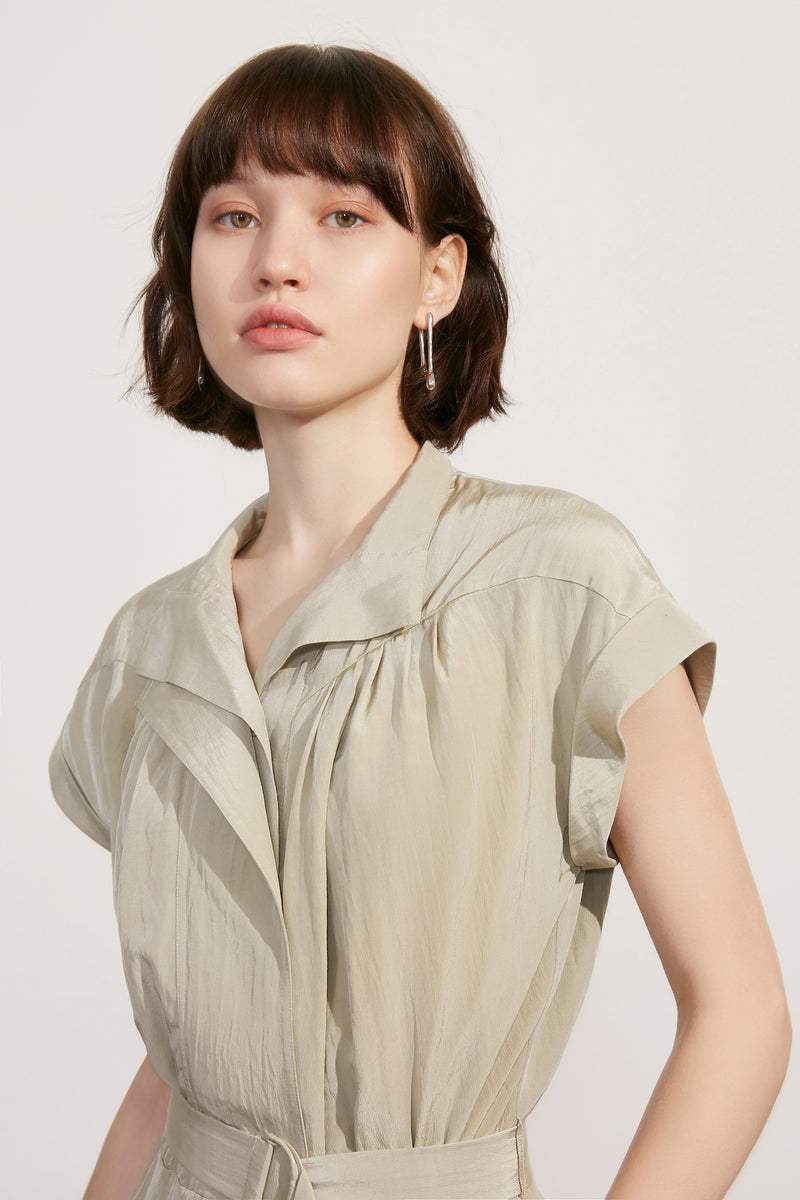 Lily - Robe - Vert Mousse