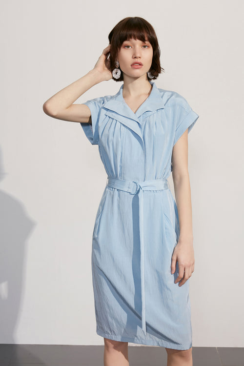 Lily - Robe - Gris-Bleu Violacé