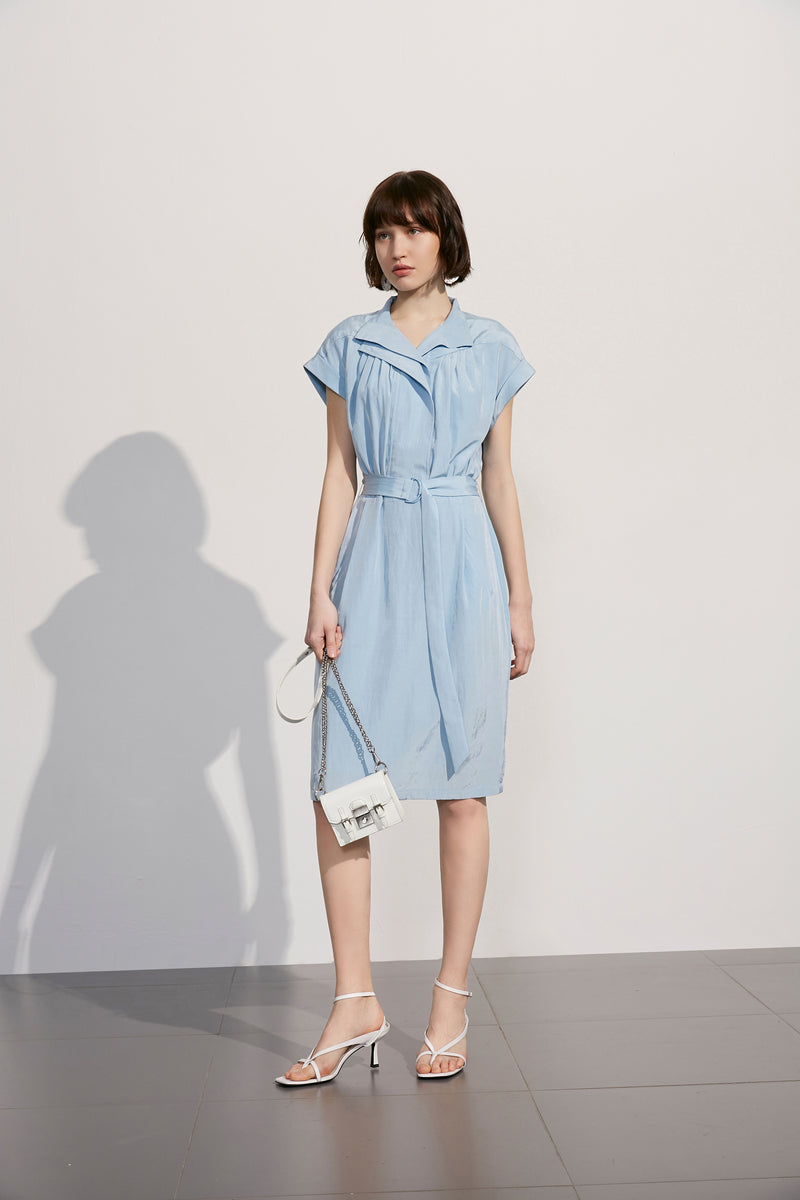 Lily - Robe - Gris-Bleu Violacé