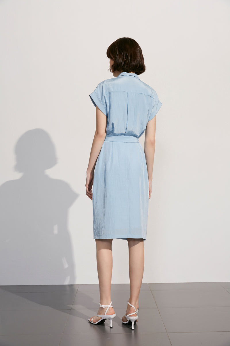 Lily - Robe - Gris-Bleu Violacé