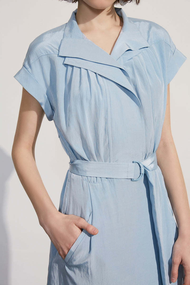 Lily - Robe - Gris-Bleu Violacé