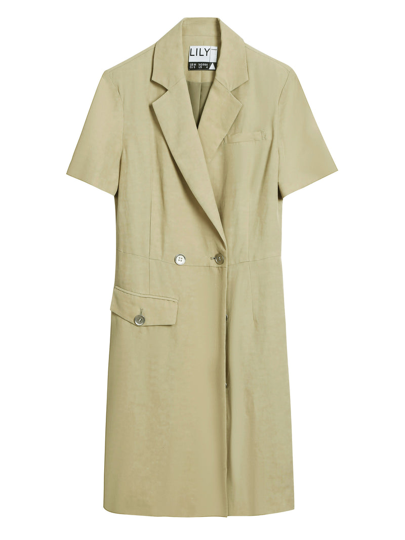 Lily - Robe - Jaune Kaki