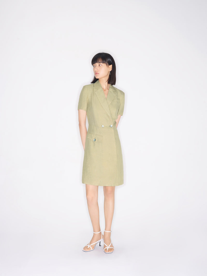 Lily - Robe - Jaune Kaki