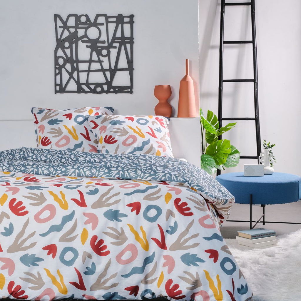 Sunshine - Juego De Cama Estampado 13.7 - Blanco