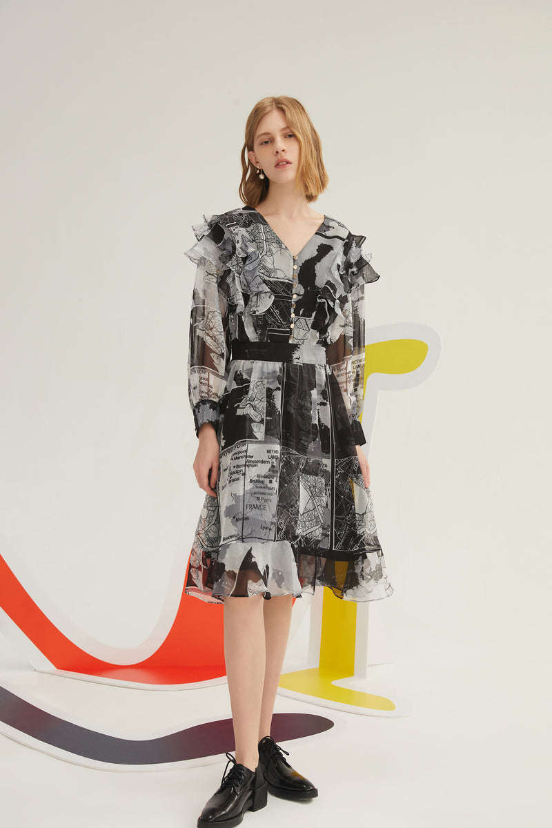 Lily - Robe - Gris Foncé