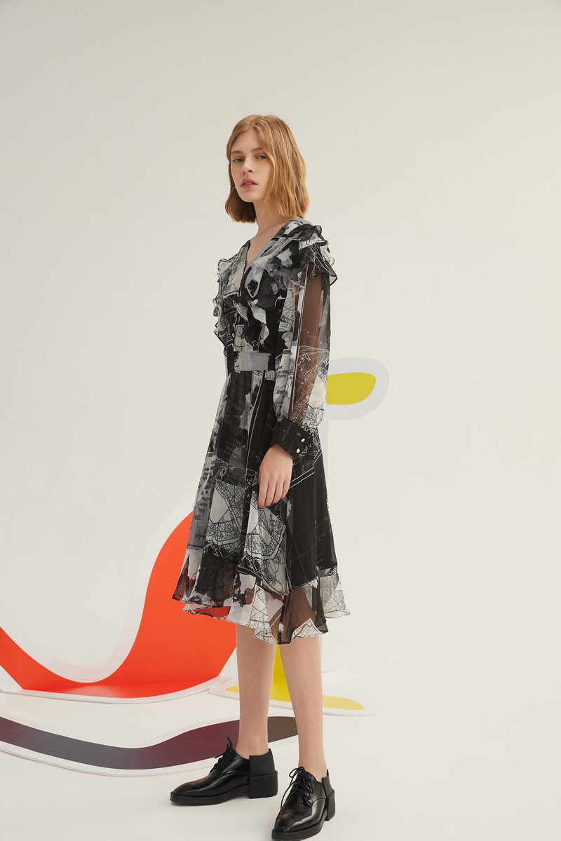 Lily - Robe - Gris Foncé