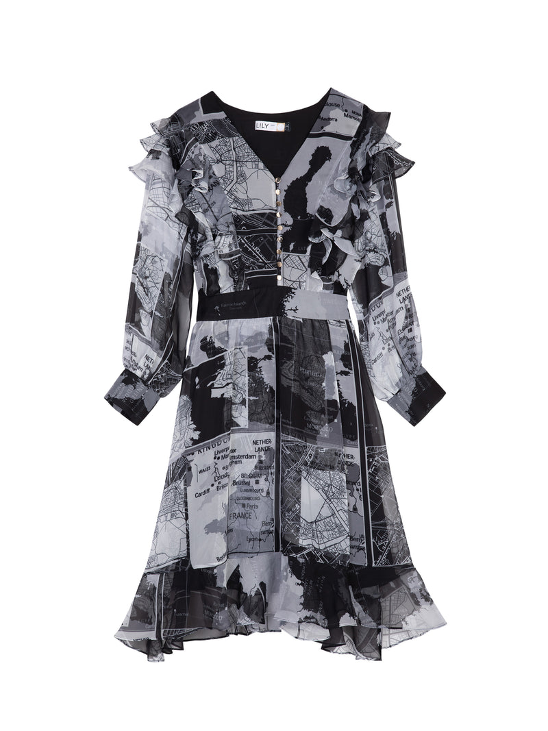 Lily - Robe - Gris Foncé