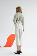 Lily - Pantalon - Gris Clair Blanchâtre