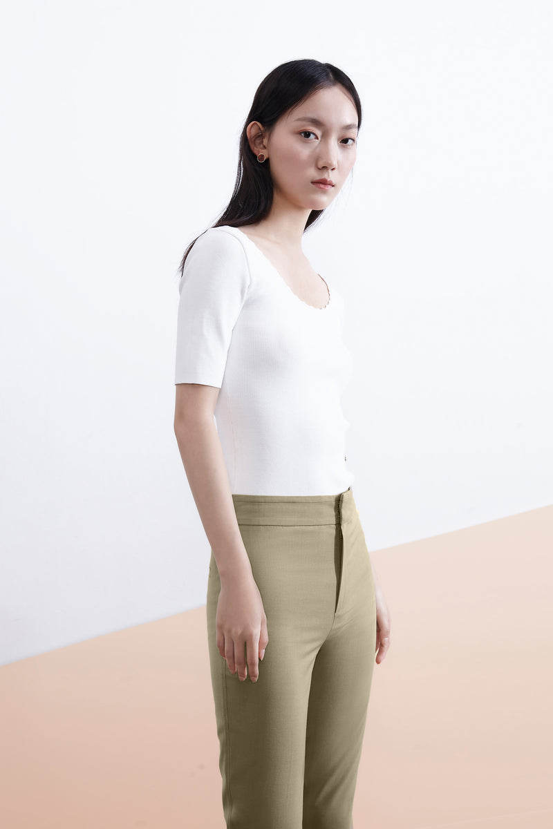 Lily - Pantalon - Vert Mousse