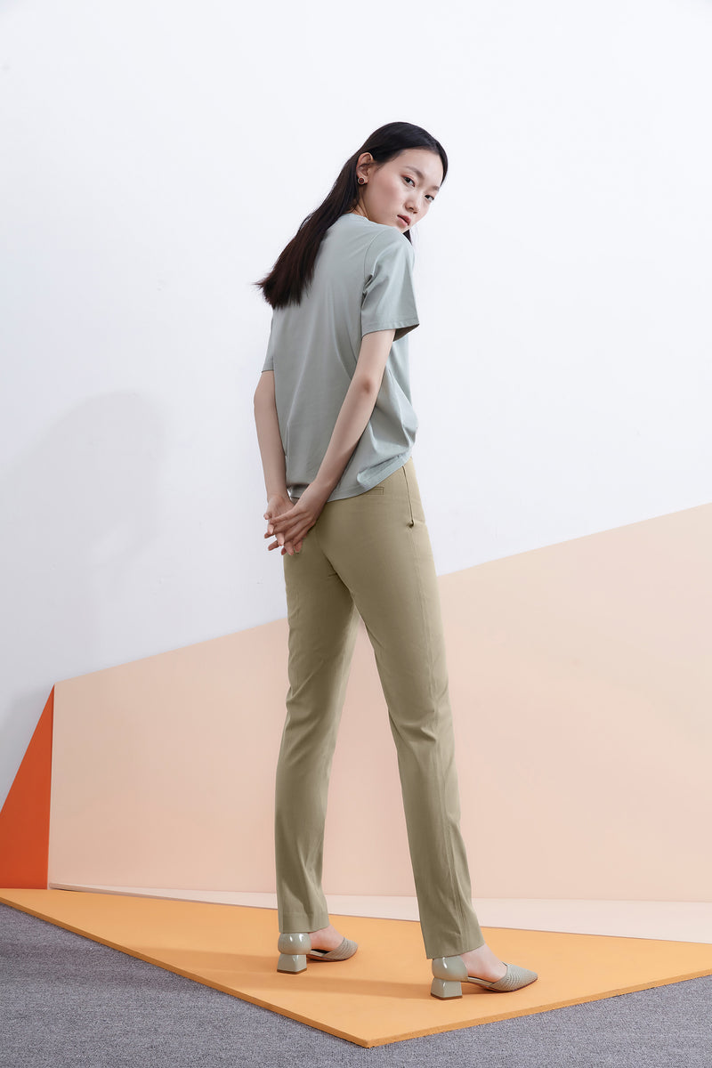 Lily - Pantalon - Vert Mousse