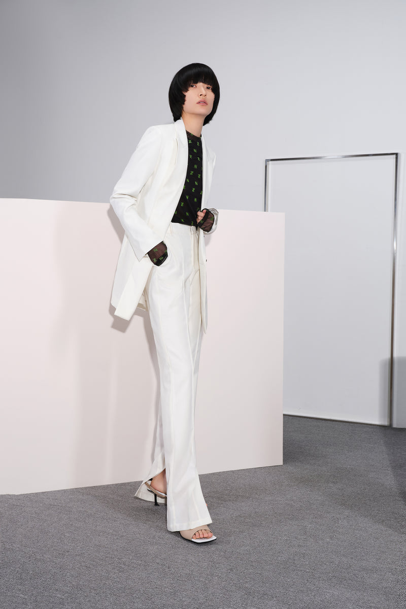 Lily - Pantalon - Blanc