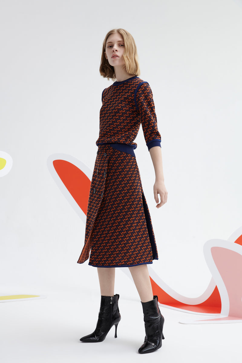 Lily - Jupe - Orange Fluo