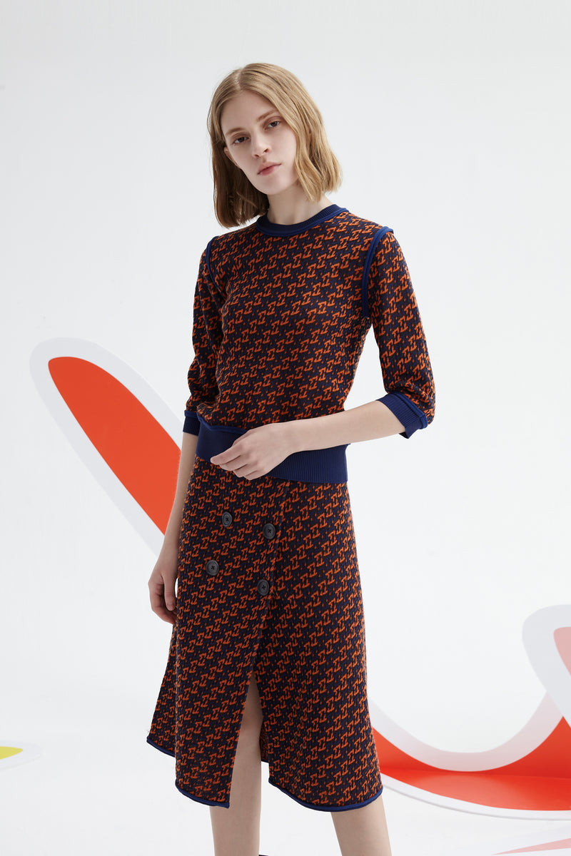 Lily - Jupe - Orange Fluo