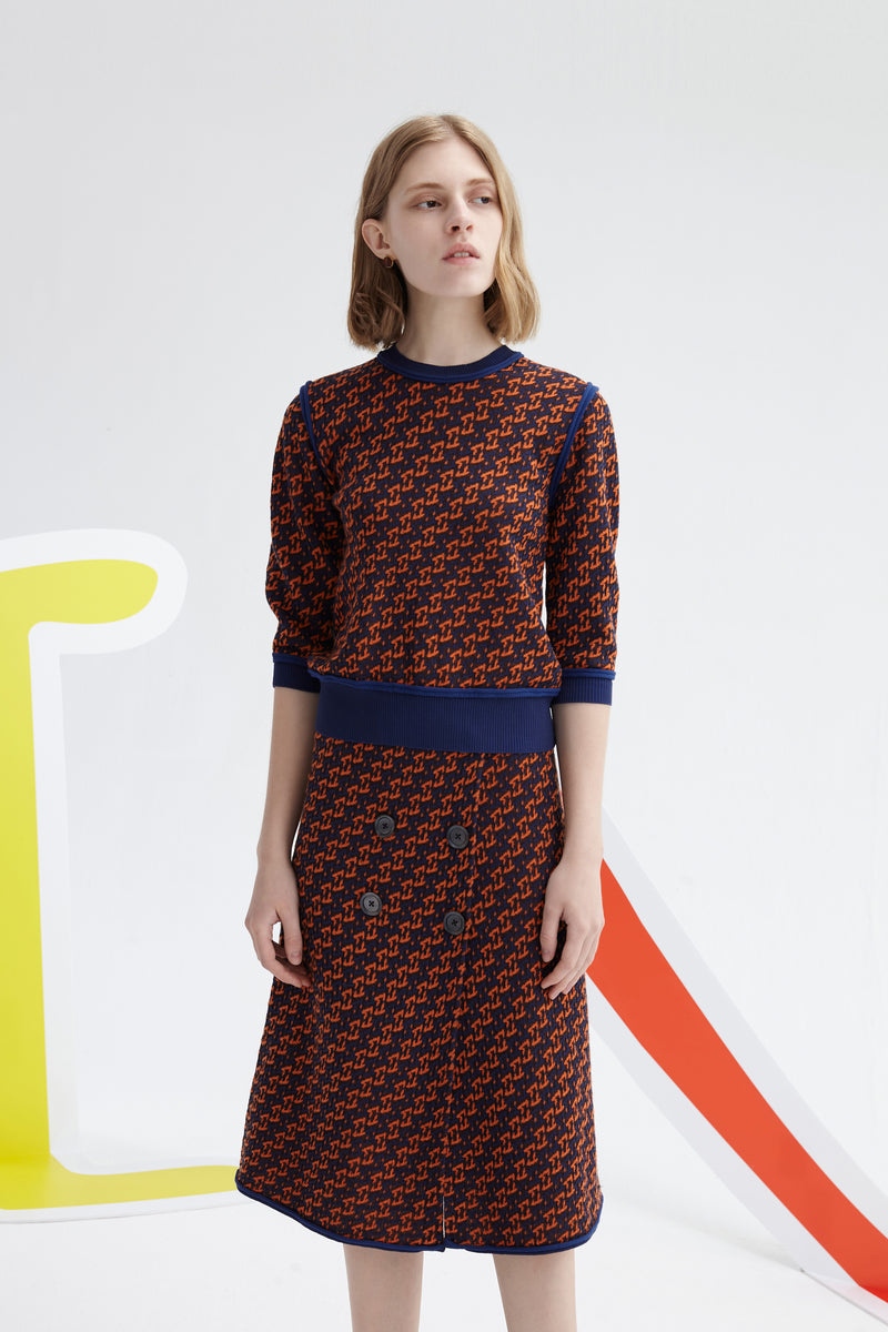 Lily - Jupe - Orange Fluo