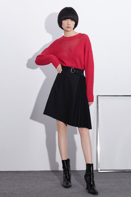 Lily - Tricots - Rouge Prune