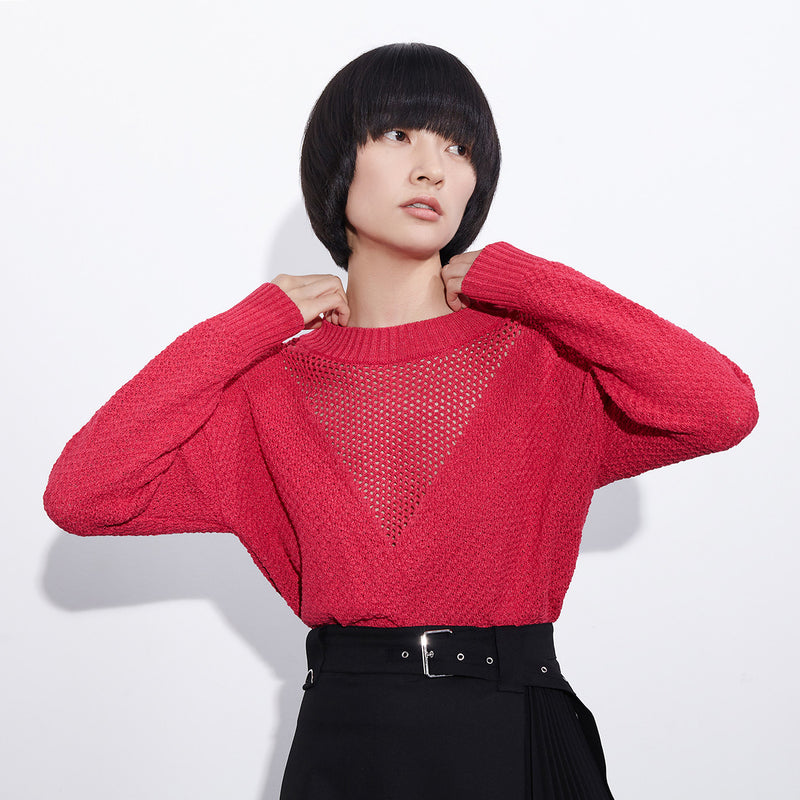 Lily - Tricots - Rouge Prune