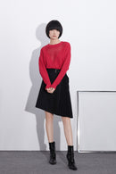 Lily - Tricots - Rouge Prune