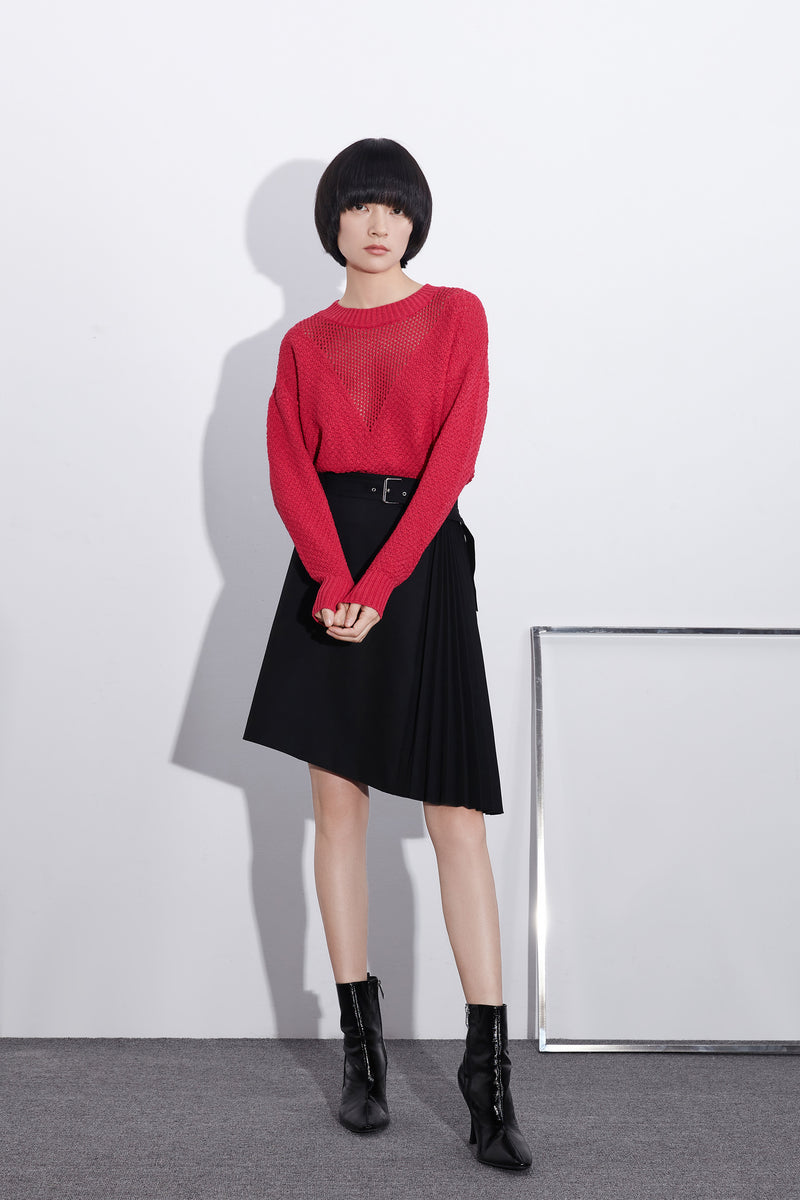 Lily - Tricots - Rouge Prune