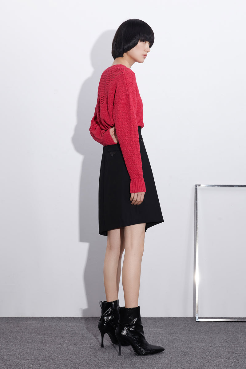 Lily - Tricots - Rouge Prune