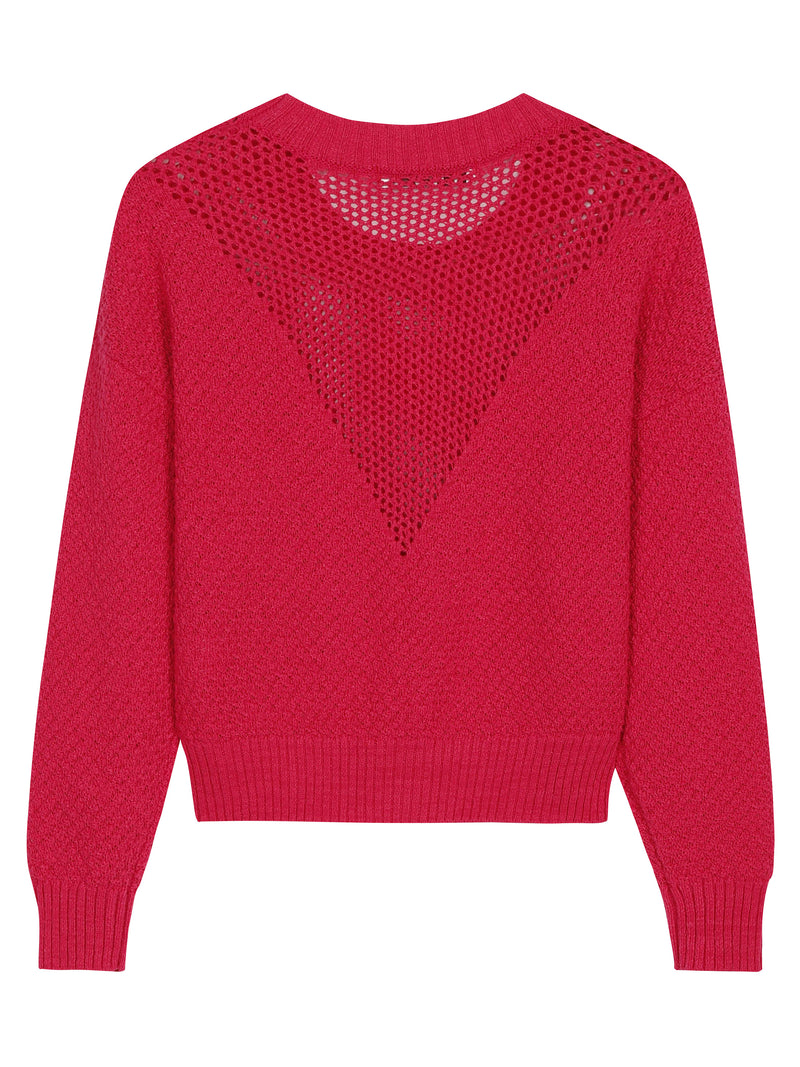 Lily - Tricots - Rouge Prune