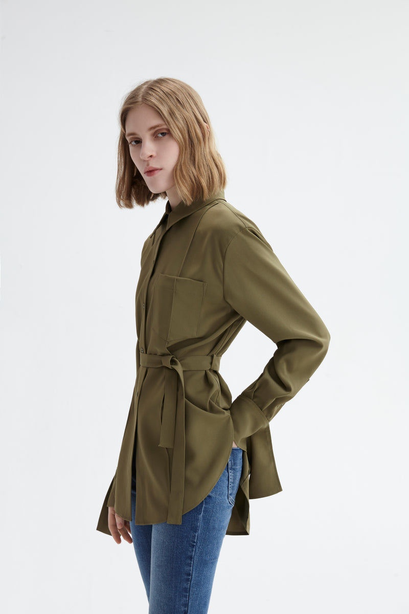 Lily - Chemise - Vert Armée