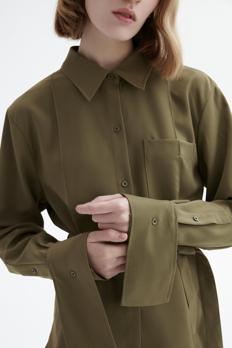 Lily - Chemise - Vert Armée