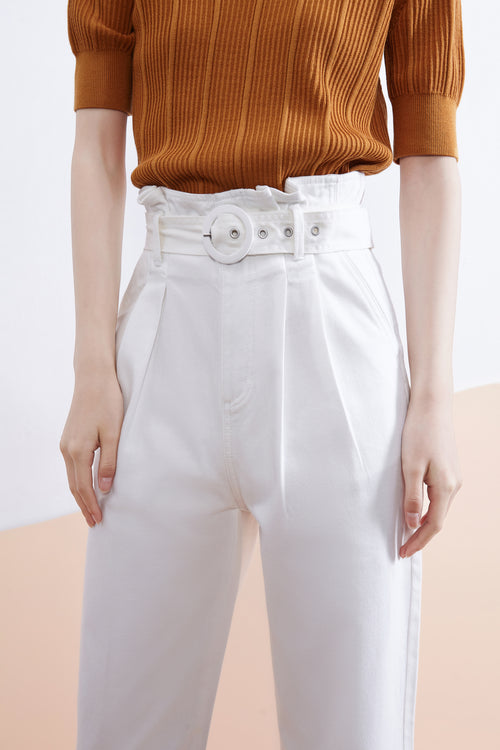 Lily - Pantalon - Blanc