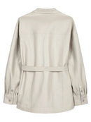 Lily - Manteau De Fourrure - Gris Kaki