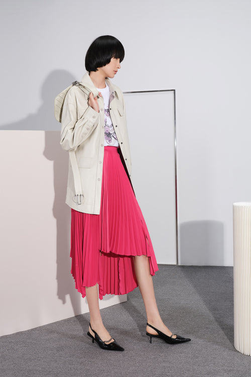 Lily - Manteau De Fourrure - Gris Kaki