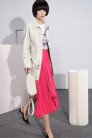 Lily - Manteau De Fourrure - Gris Kaki