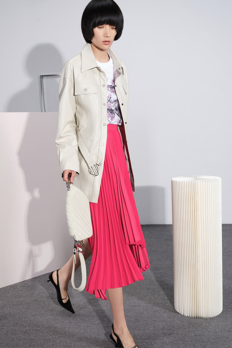 Lily - Manteau De Fourrure - Gris Kaki