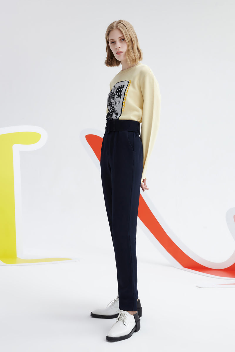 Lily - Pantalon - Bleu Violacé