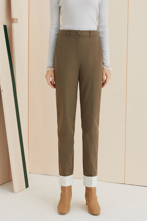 Lily - Pantalon - Vert Armée