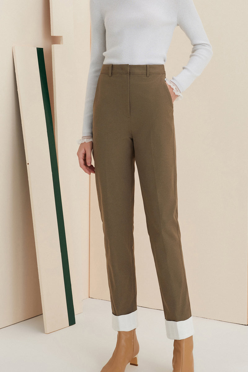 Lily - Pantalon - Vert Armée