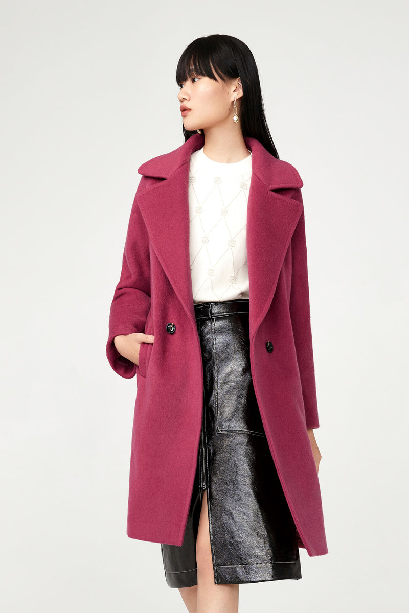 Lily - Manteau - Rouge Prune